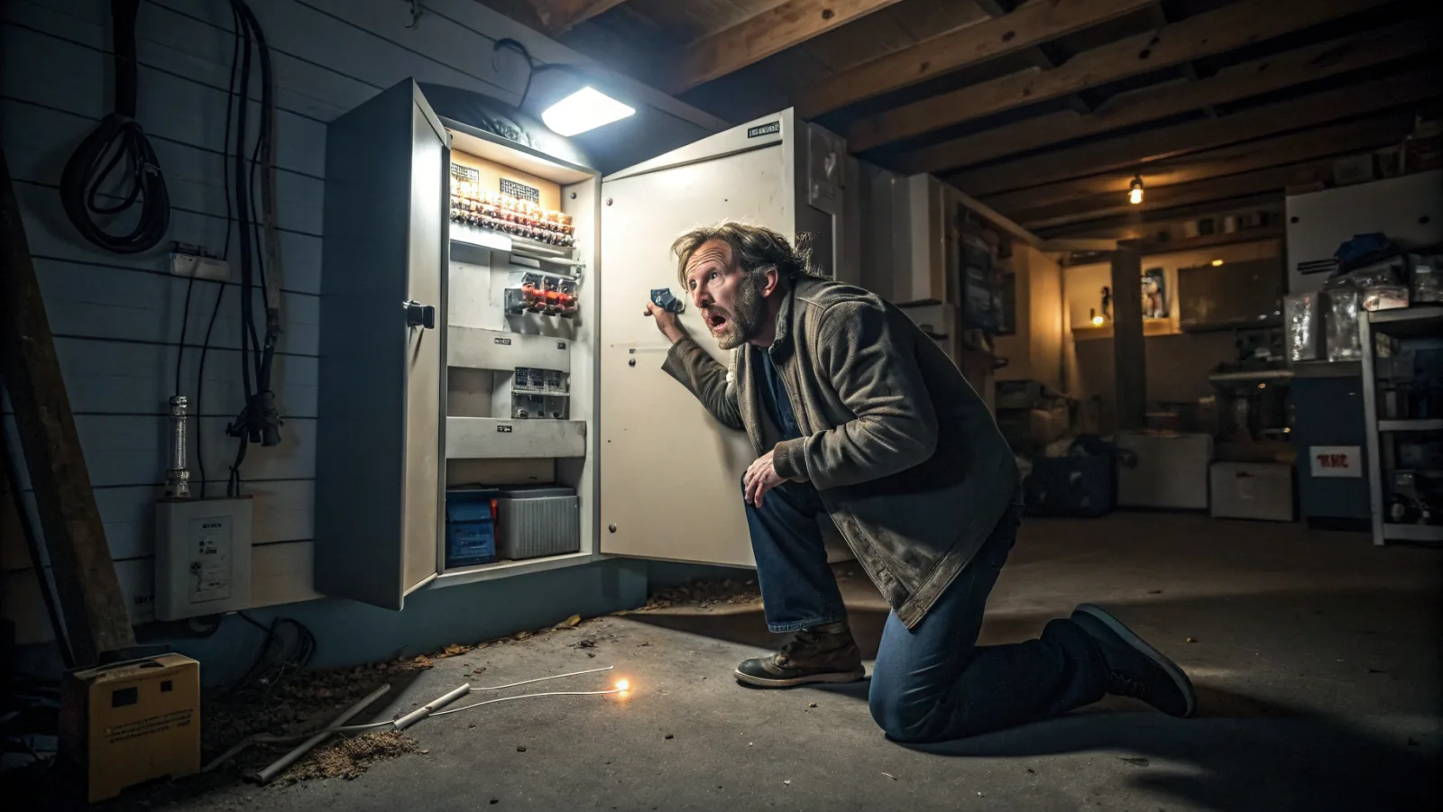 Upper Darby Homeowner Checks Circuit Breaker