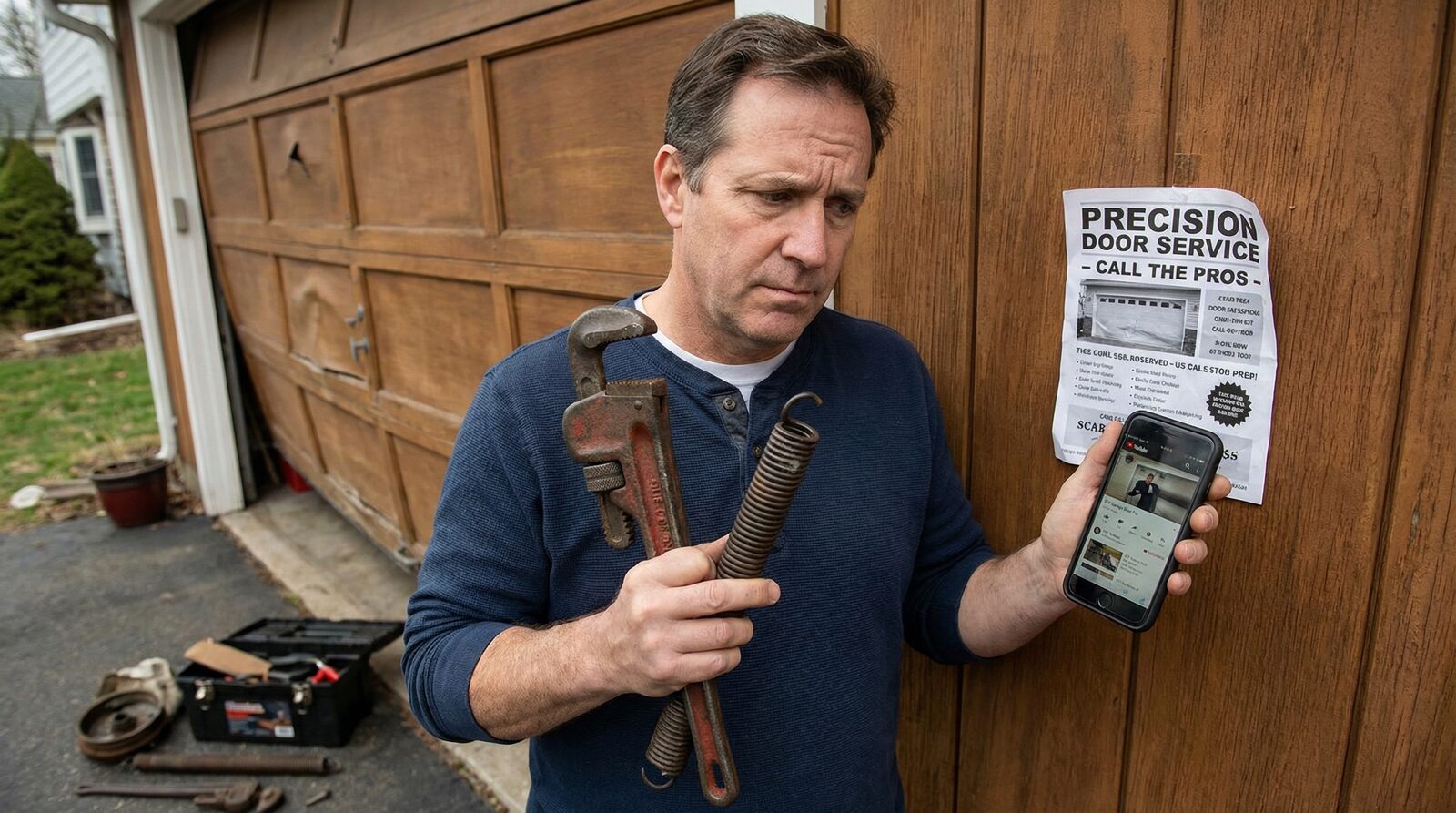 Should I repair my garage door myself or hire a professional in Conshohocken? — featured article cover image.