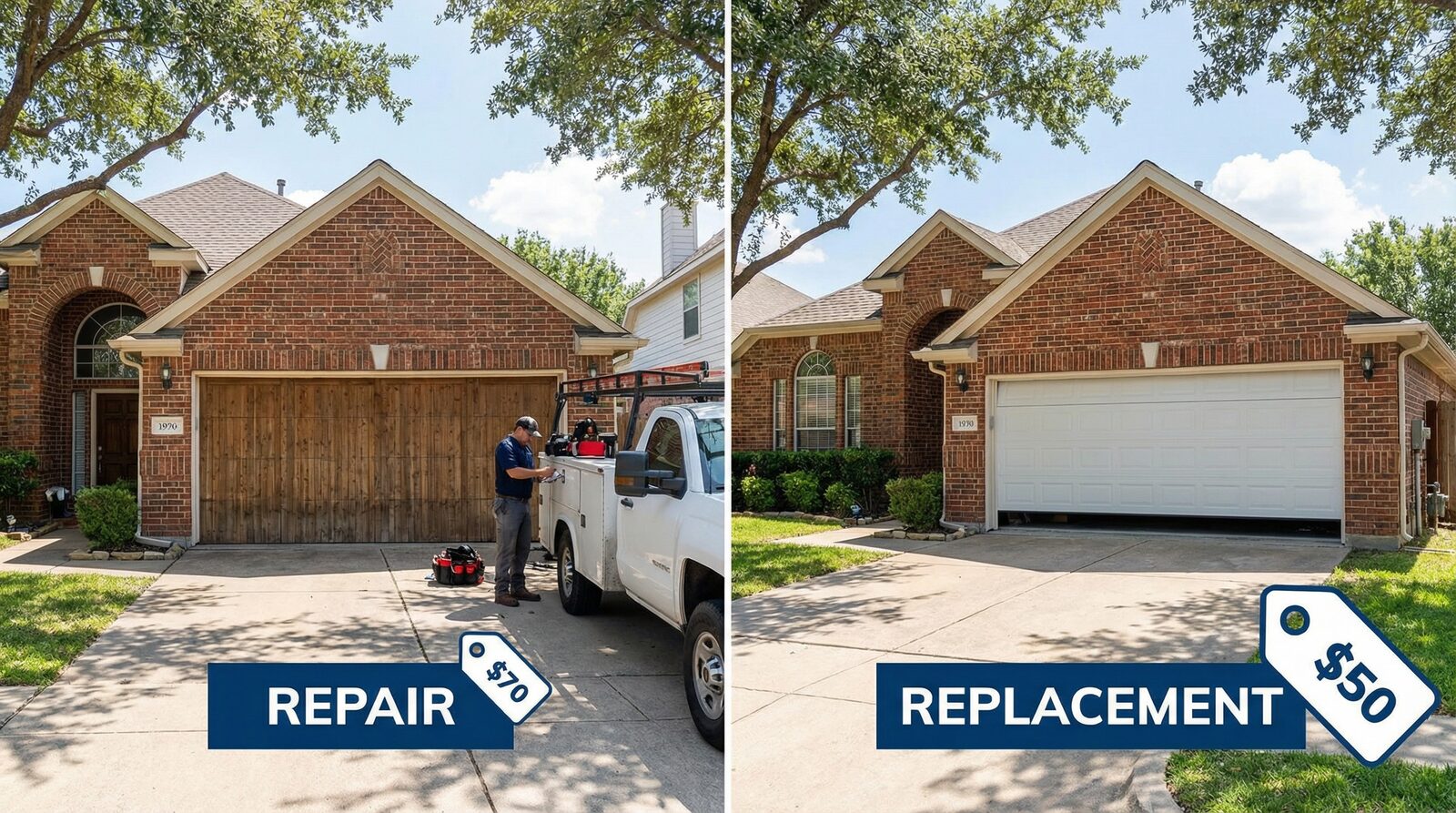 Is it cheaper to repair or replace a garage door in Upper Darby PA — featured article cover image.