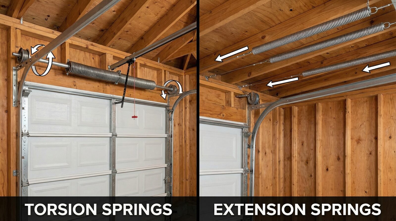 What''s the difference between torsion and extension garage door springs? — featured article cover image.