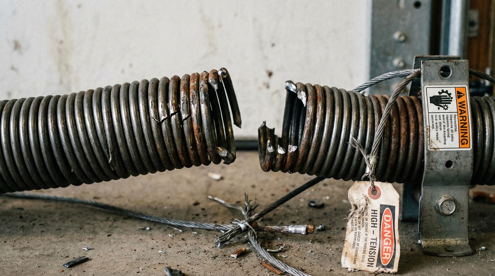 Can You Use a Garage Door with a Broken Spring — featured article cover image.